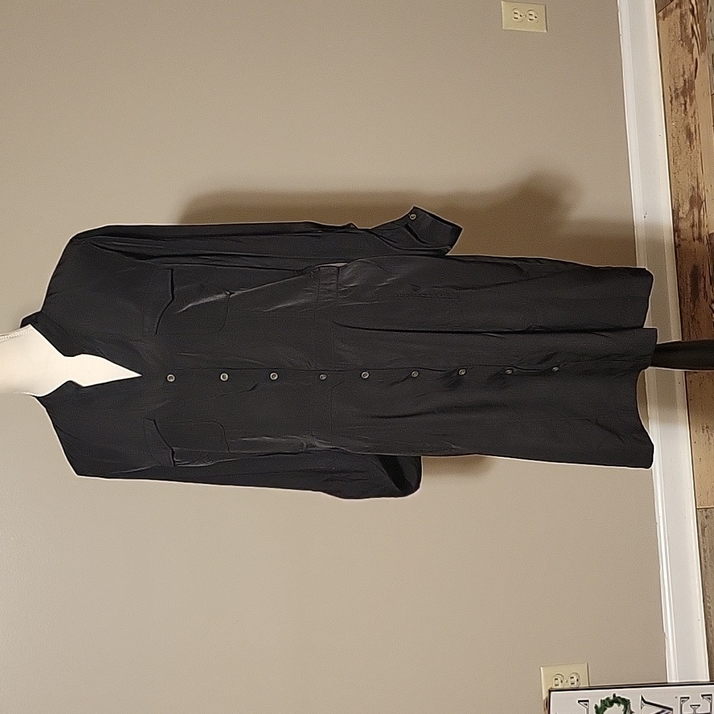 Banana Republic Black Shirt Dress Womens 14 NWT